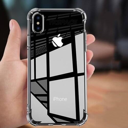 Soft Transparent Shockproof Case For iPhone X XS XR 11 12 Mini Pro Max 8 7 6 6S Plus SE 2020 TPU Silicone Airbag Cover