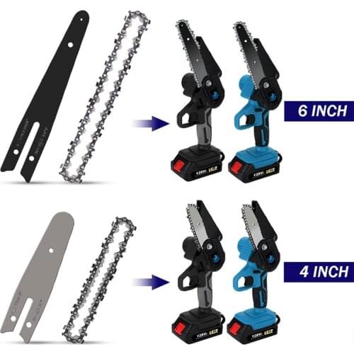 4/6 Inch Chain Guide Electric Chainsaw Chains and Guide Used for Logging and Pruning Chainsaw Parts