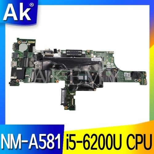 NM-A581 For Lenovo ThinkPad T460 notebook motherboard CPU i5 6200U DDR3 100% test work FRU 01AW324 01AW325 01AW327
