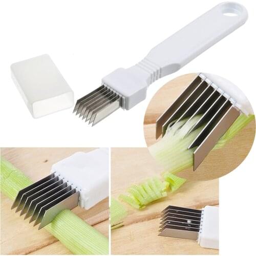 Onion Garlic knife Vegetable Cutter Cut onions garlic tomato device kitchen cooking tool shredders and slicers shallot knife