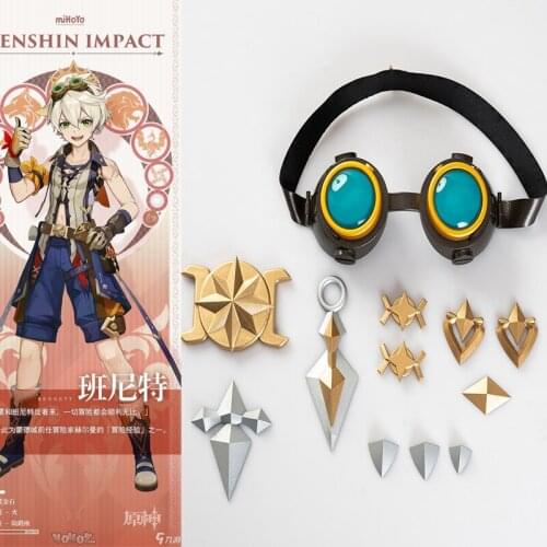 Genshin Impact Bennett Goggles Cosplay Accessory Halloween Costume Prop