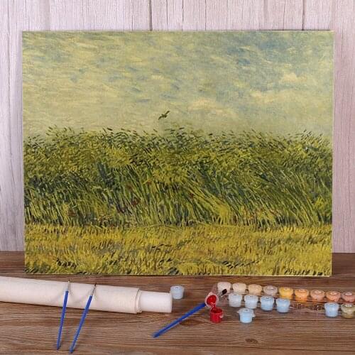 Landscape Famous Vintage Van Gogh The Starry Night Coloring By Numbers Package Acrylic Paints 40*50 Canvas Art