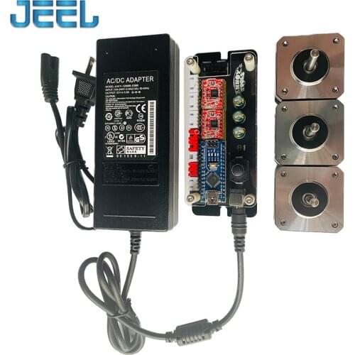 2 Axis XYY Control Board + NEMA17 Stepper Motor+ 12V 5A power supply, for Laser Engraver Machine Controller Set CNC Kit