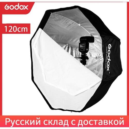 Godox Portable 120cm / 47.2in Octagon Softbox Umbrella Brolly Reflector for Studio Strobe Speedlight Flash