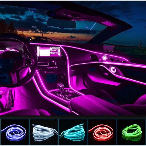 2M Car Interior Ambient Decor Led Strip Light Auto Decorative Atmosphere Lamps For Nissan Qashqai J11 J10 X-trail T32 Navara D40