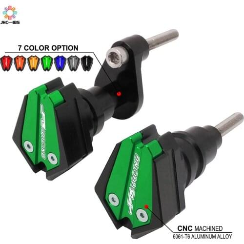 Motorcycle CNC Frame Slider Falling Protection Anti Crash Pad Protector Guard For Kawasaki ZX6R ZX-6R ZX 6R ZXR 2007-2008