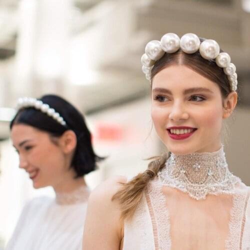 Miwens Summer Fashion Pearl Headbands For Women 2019 Luxury Geometric Bridal Elegant Girls Gift Hair Hoop Jewelry Party Headwear