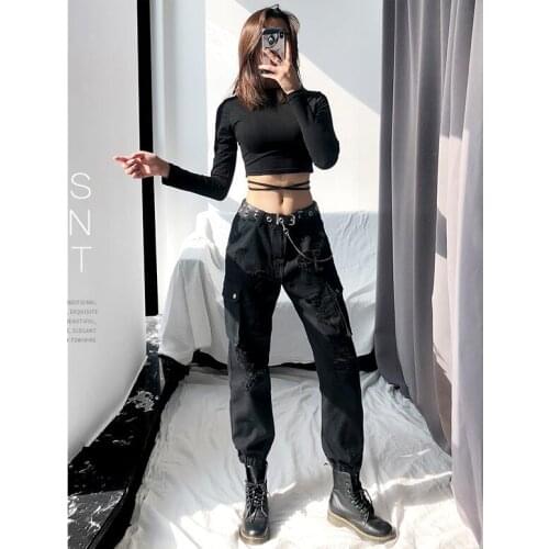 Spring Summer New Ladies Korean OL Black Harem Pants Breathable Thin Casual Pencil Pants Simple Trousers For Women