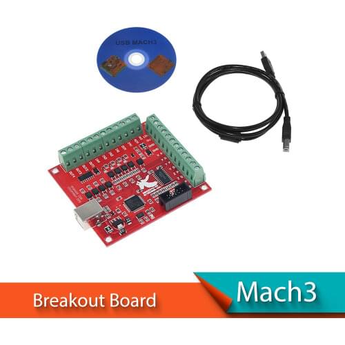 1pcs CNC USB MACH3 100Khz Breakout Board 4 Axis Interface Driver Motion Controller CNC USB MACH3 100Khz Breakout Board 4 Axis In