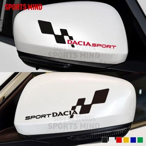 10 Pairs SPORTS MIND Car Styling For Dacia Duster Logan MCV Sandero Lodgy Dokker Badge Stepway GT Car Sticker Decal Accessories