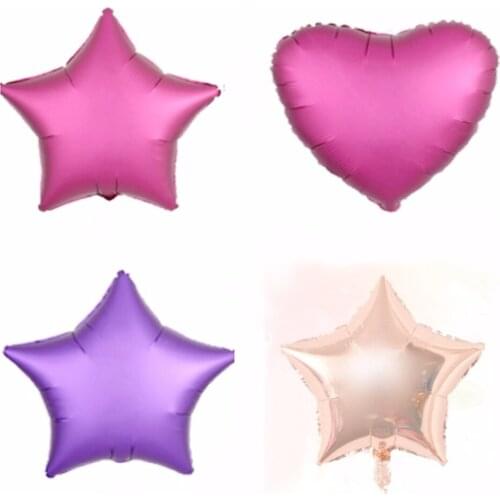 18inch Helium balloon aluminium foil ballons Wedding decoration Birthday party supplies Star / Heart / Circle shape wholesale