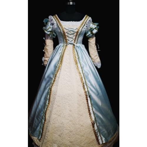 2020 New victorian Halloween Cosplay dress Colonial Georgian Renaissance Gothic Historical dress D-654