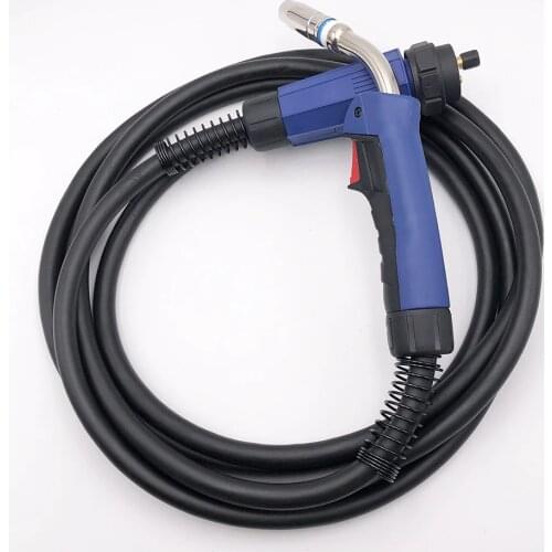 25AK BINZEL style MIG MAG welding torch with Flexible Swan Neck and Euro Connector 3M