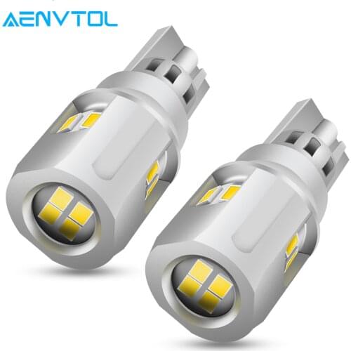 AENVTOL 2Pcs Car LED Backup Reverse Lights T15 W16W 921 912 Canbus No Error Car White Bulbs 3020 SMD