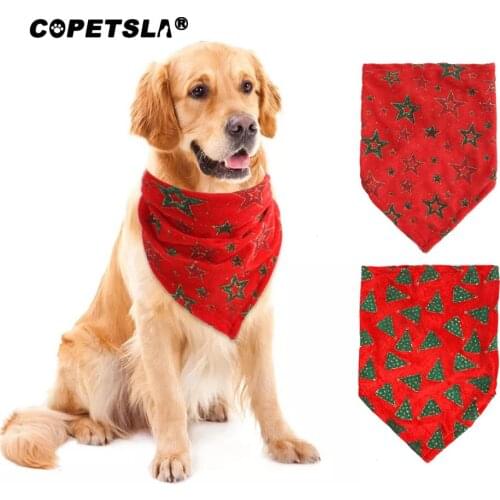 58x38cm Summer Dog Bandana Star or Tree Style Pet Cat Dog Bandanas Scarf Polyester Small Dogs Puppy Bandana Bibs Dog Accessories