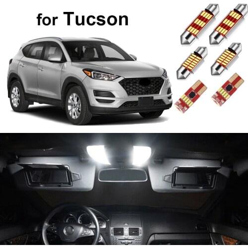 Canbus Led Bulb For Hyundai Tucson 2019 2020 2021 Car Led Interior Lights Map Dome Trunk License Plate Light