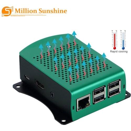 Raspberry Pi 3 Case White Green Black Metal Enclosure For Raspberry Pi 3 Model B Case RPI135