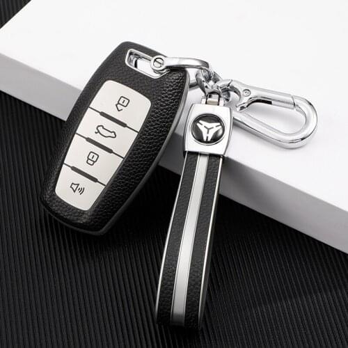TPU Leahter Car Smart Key Cover Case Shell Bag Holder Keychain for Great Wall Haval Hover H1 H4 H6 H7 H8 H9 GMW Coupe Protector