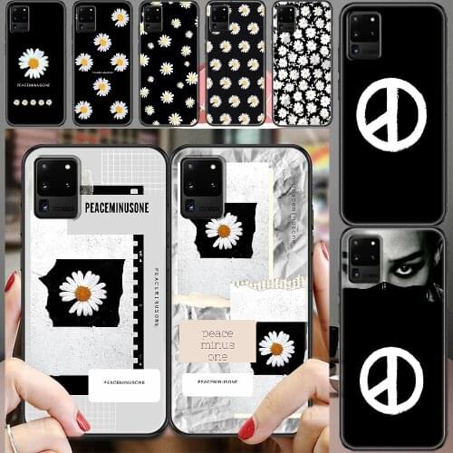 G-DRAGON PEACEMINUSONE Phone case For Samsung Galaxy Note 4 8 9 10 20 S8 S9 S10 S10E S20 Plus UITRA Ultra black soft shell