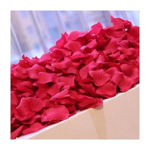 500/1000pcs Artificial False Rose Flower Petals Wedding Party Romantic Night Event Wedding Decoration Simulation Rose Petal 5z