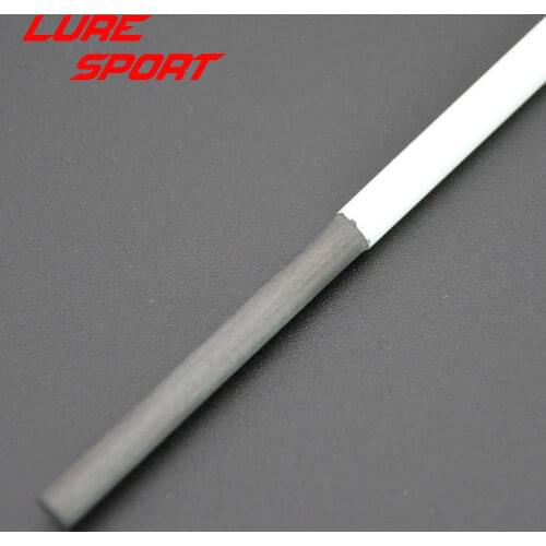 LureSport 3pcs 43cm Solid carbon rod blank with Step white paint Rod building components Pole Repair DIY Accessories