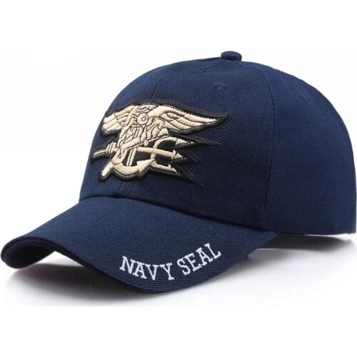 Fashion High Quality Cotton Solid Mens Navy Seal Cap Army Cap Baseball Cap For Adult Outdoor Sport Sunshade Snapback Hat