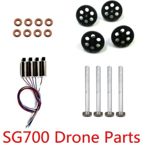 SG700 DM107S Foldable Drone Quadcopter Spare Part Set SG700 DM107S Motor Engine Motor A B Iron Shaft Gear Bearing Accesories