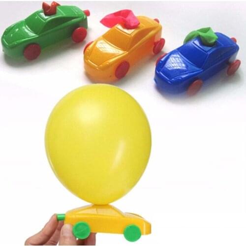 New 1/5/10PCS Kids Science Experiment Toys DIY Ballon Car Build Kit Toy