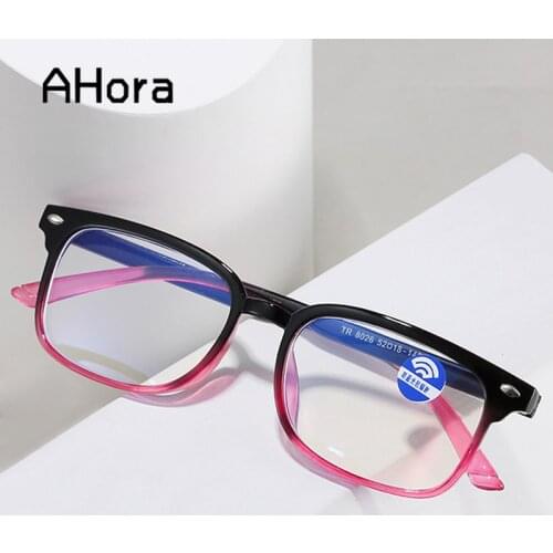 Ahora TR90 Reading Presbyopia Glasses Anti Blue Light Blocking for Women Men Diopters Eyewear +1.0 1.50 2.0 2.5 3.0 3.5 4.0