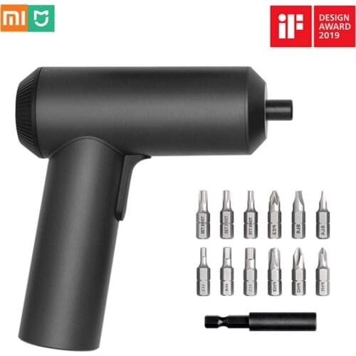 Original Xiaomi Mijia Electric Screwdriver With 12Pcs S2 Screw Bits 3.6V 2000mah Cordless Rechargeable Electric Screw Driver