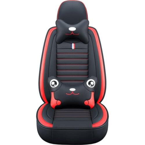 Single/1pcs seat not moves Car seat cushion good feel general all-inclusive super-fibre touch fine pu leather seatpad suitcase