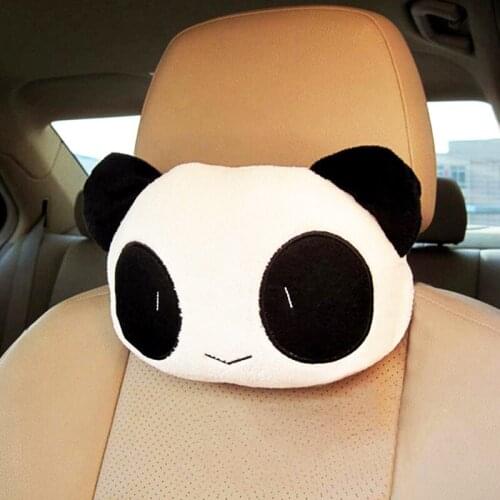 Cute Lovely Panda Neck Pillows 3D Style Head Rest Car Headrest Automobile Seat Covers Supplies for Auto Make Neck Comfortable