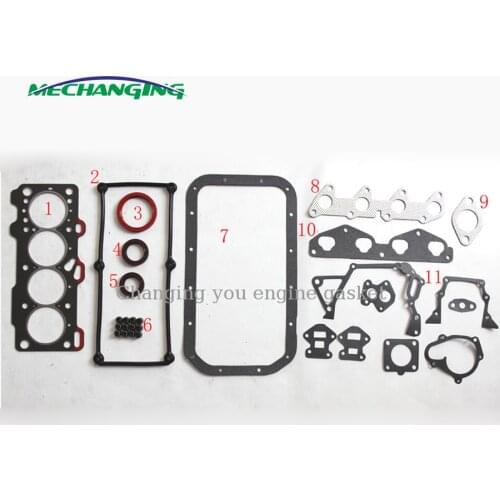 For HYUNDAI ATOS SANTRO 12V G4HC Engine Rebuilding Kits Automotive Spare Parts Overhaul Package Engine Seal Gasket 20910-02C00