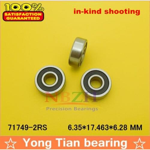 High Quality 71749-2RS 1602-2RS bearing 6.35 x17.462*6.28 mm miniature inch shielded ball bearing