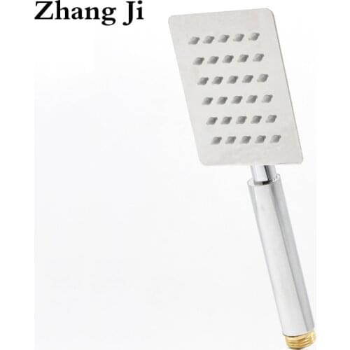 ZhangJi Stainless steel square hand shower nozzle Strong Ultrathin bath rainfall showerhead Smooth water spray shower head