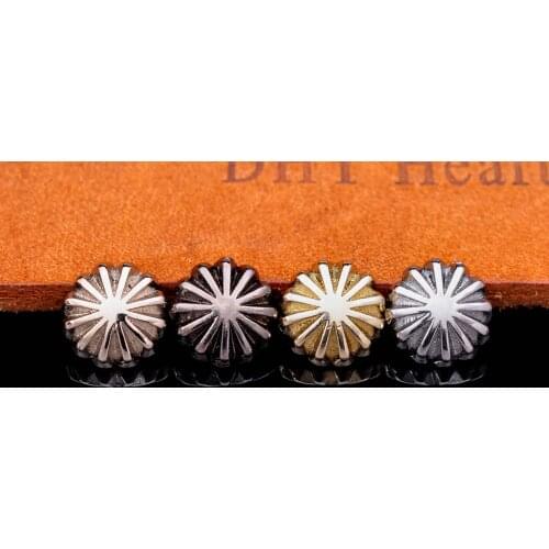 10pc Quality Small Japan Style Daisy Flower Leathercraft Belt Conchos Screwback Wallet Decor 10mm