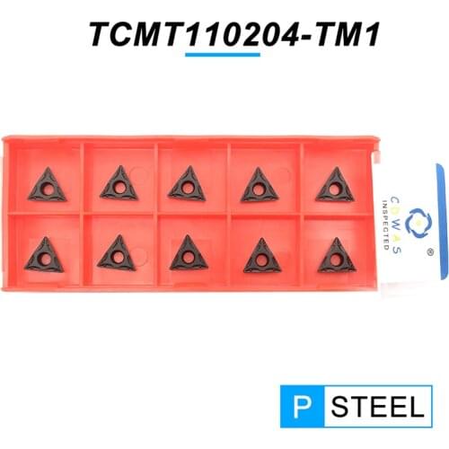 10PCS TCMT110204 TM1 PC4125 High Quality Internal Turning Tool TCMT High Quality Carbide Inserts CNC Lathe Cutter Tool For Steel