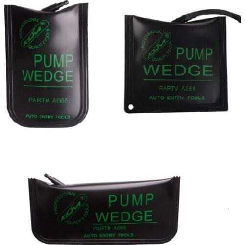 3pcs Black S/M/L Rubber KLOM PUMP WEDGE LOCKSMITH TOOLS Auto Air pump Wedge Airbag Lock Pick Set Open Car Door Lock