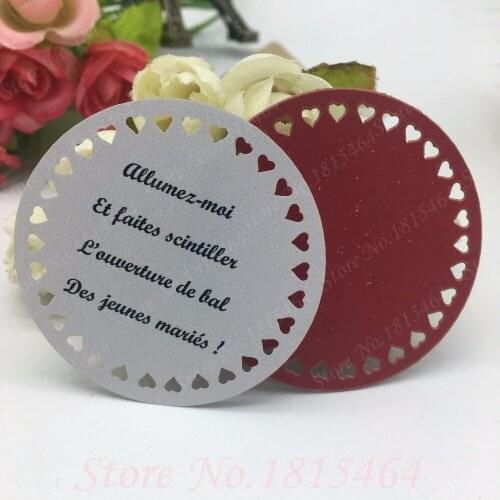 60pcs Round Heart Wish Cards Message Cards Wedding Table Mark Hang Tag Card Kids Birthday Favors Party Decoration Supplies