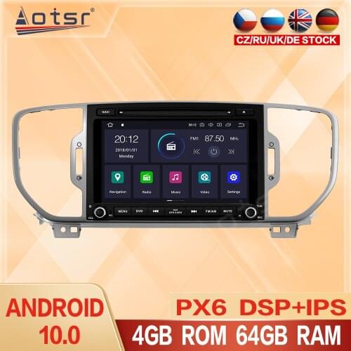 Android 10.0 Car DVD Multimedia Player GPS Navigation For KIA Sportage 4 KX5 2016 2017 2018 Radio Tape Recorder Stereo Screen 2K