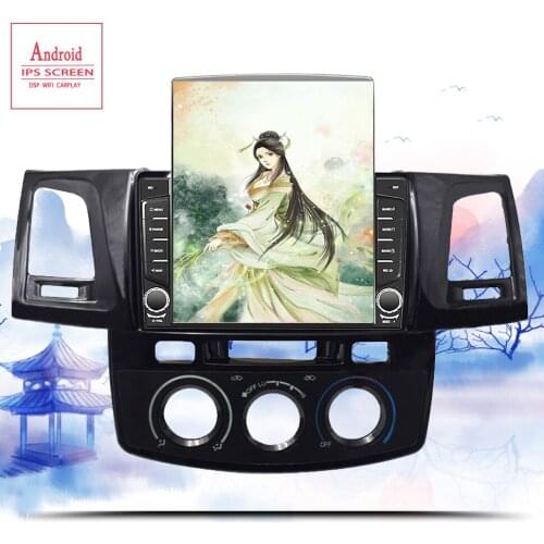 Android 10.0 car console car radio player for Toyota hilux Fortuner 2008- 2012 2013-15 dvd gps navigation Tape Recorder System