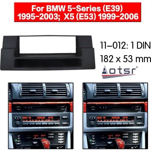 Car Radio frame Audio Fascia For BMW 5-Series (E39) X5 E53 Car Stereo Radio Fascia Panel Installation Adapter DVD player Frame