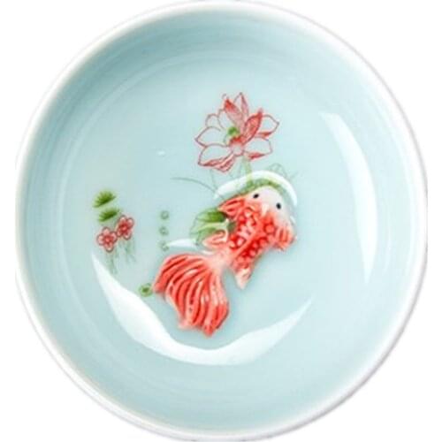 Lotus Tea Cup Fish Porcelain Drinkware Teacup Set Ceramic Teapot 10 Styles Ceramic Cup Chinese Gift