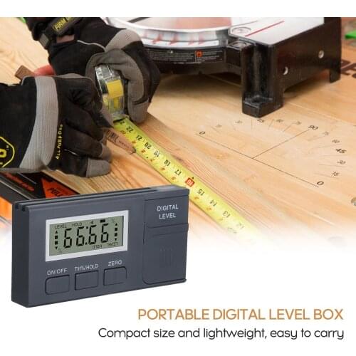 Digital Level Protractor Inclinometer Mag-netic Level Angle Meter Angle Finder Level Box Angle Measuring Tool