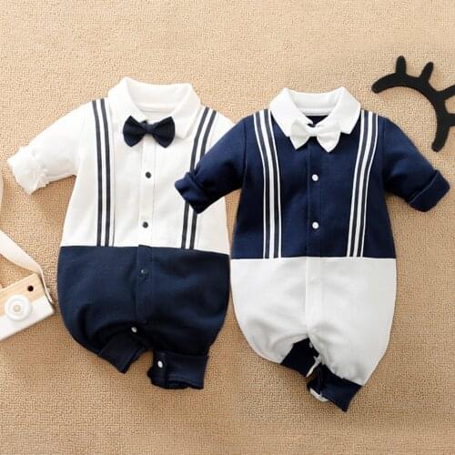 Malapina Baby Costume with Necktie 2021 Baby Boy Romper Clothes Male Newborn Overalls for Kids Gentelman Clothing