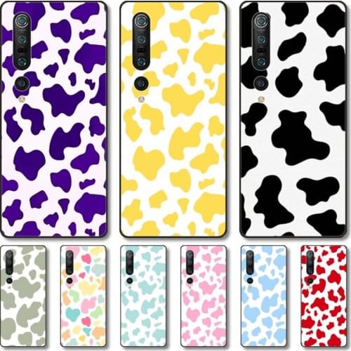 Cute cows Phone Case For Xiaomi MI 11 10 9 5g Lite Ultra Pro Note S Black Shell Cover