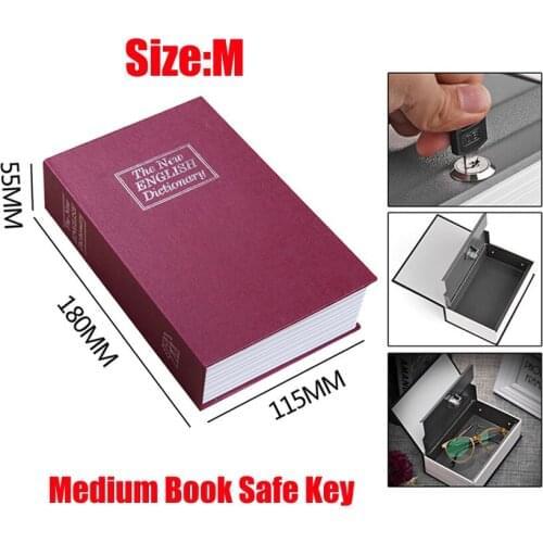Dictionary Mini Safe Box Book Money Hidden Secret Security Safe Lock Cash Money Coin Storage Jewellery key Locker For Kid Gift
