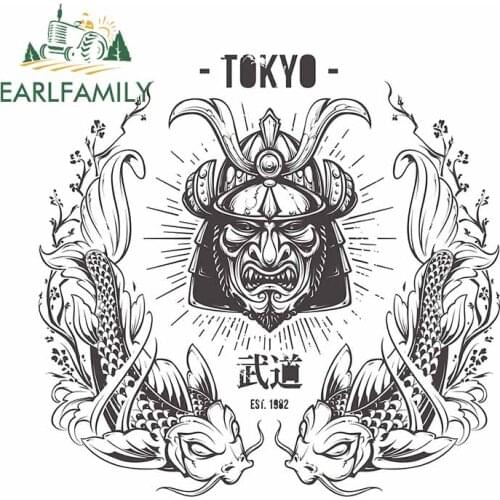 EARLFAMILY 13cm x 12.8cm For Tokyo Fine Decal Windshield Car Stickers Car Accessories Vinyl Material Creative Sticker Decor