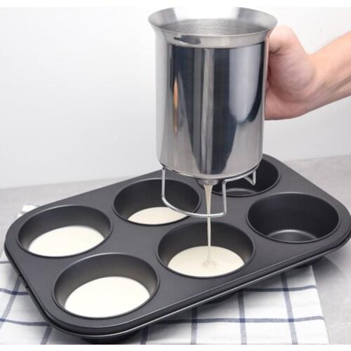 New Cupcakes Pancakes Cookie Cake Muffins Baking Waffles Batter Dispenser Cream Speratator Measuring Cup Baking Tools for Cakes