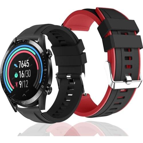 Silicone Replaceable Watchband For Huawei GT 2 Honor Magic2 46mm Bracelet Strap Wristband For Huawei GT 2 Pro/GT 2E Correa
